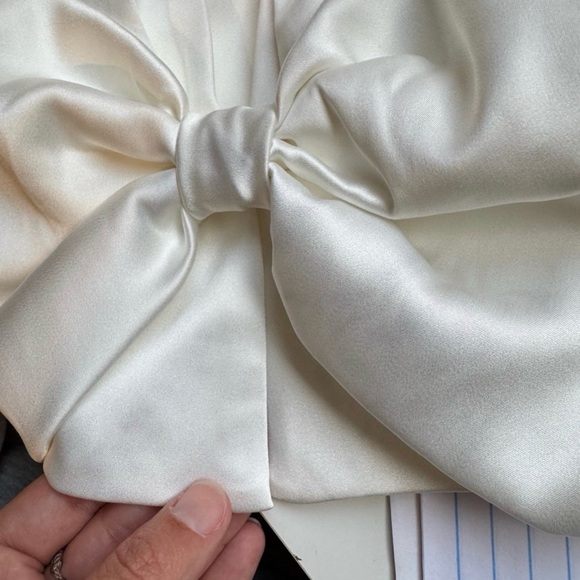 NWT Sandro Passy Bow Crop Top Size 1 — Designer Satin (Defect) - Picture 11 of 11